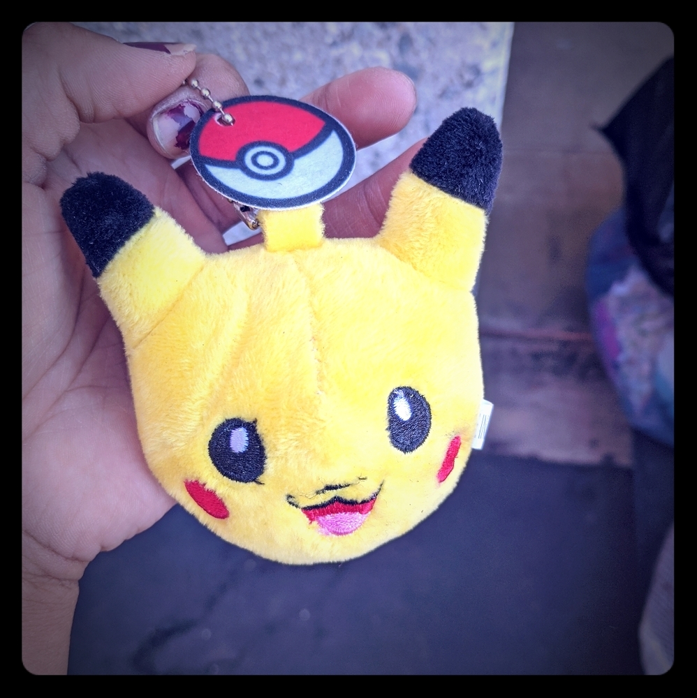 Pokemon plush key chain Pikachu